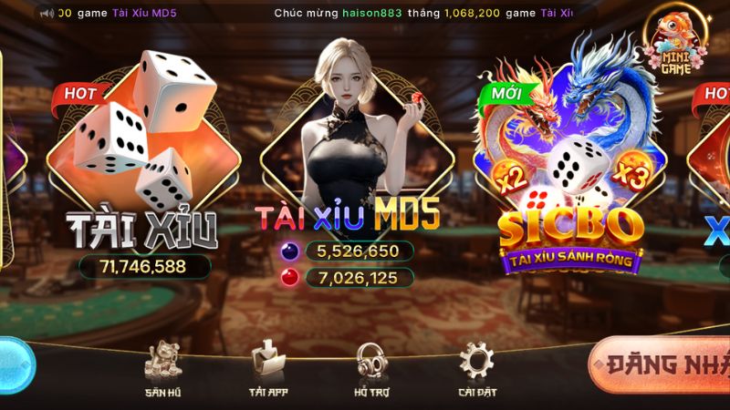 Cổng game F79 cung cấp đa dạng các trò chơi tài xỉu